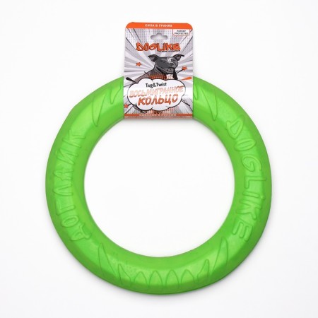 Ring "Loglyik" D-2611, 8-migrated, large, ⌀ 30.5 cm, green-4