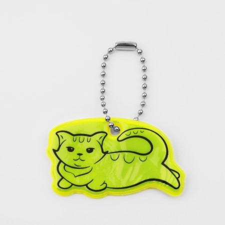The reflective element "Cat Rest", bilateral, 6 × 3.5 cm, color mix-2