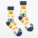Women's socks minku "Flowers/avocado", size 36-39 (23-25 ​​cm)
