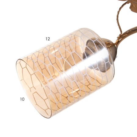 Caty Caty 2x60W E27 gold 48x15x28cm-5