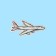 Thermal appliance "Airplane", 4.5 × 2.2 cm, white color