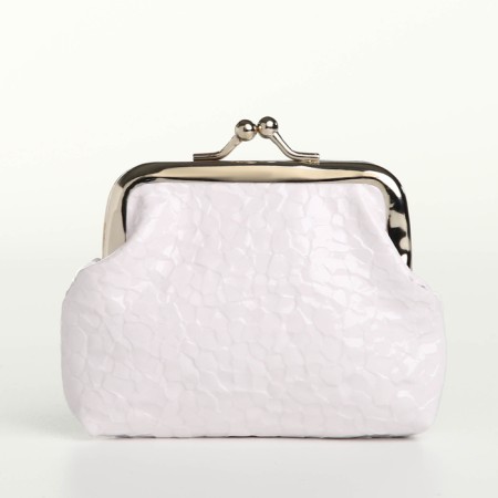 Women's wallet on the farmar, white color-1