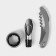 Set for the wine of the valve "bottle", 3 items: corkscrew, funnel, ring