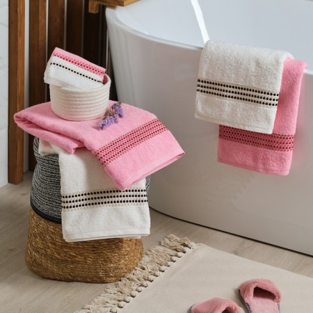 Trick Lovelife towel “Adagio” 30x50 cm, pink, 100% cotton 450 g/m2-5