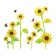 Interior stickers "sunflower", children's, decor on the wall, panel 110 x 94 cm