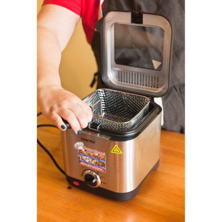 Fritable Center CT-1430, 900 W, 1.5 l, anti-stick bowl, silver-7