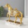 Souvenir Polystone "Golden Horse - Allur" 17.5x19.5x5.4 cm