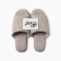 Women's slippers with an open nose eco size 40-41, beige