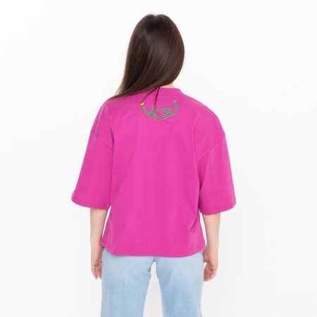 Women's T -shirt, Fuchsia color, size 44-6