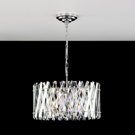 Suspended Citilux “Ingvar” CL334261, 47.5x47.5x110 cm, 6x60W, e14, gray color.-16