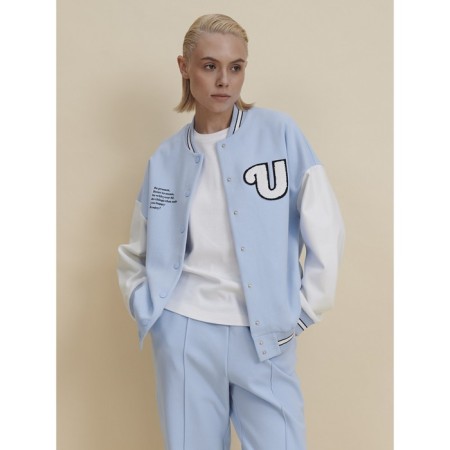 Female jacket, size l, blue color-4