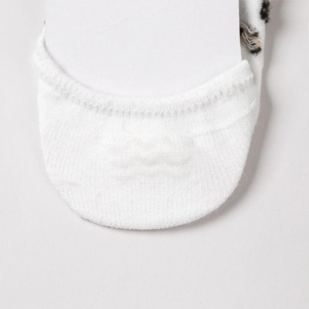 Invisible socks female "leopard" Color white, size 23-25 ​​(36-40)-1