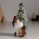 Polystone souvenir "Dwarf in a hat with cones, with a hedgehog and candy" 5.5x4.5x10.5 cm