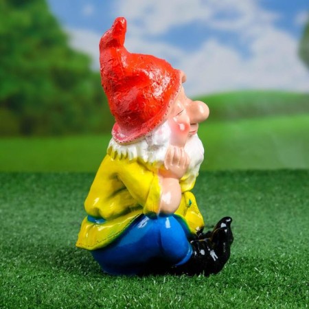Garden Figure "Sleeping Gnome" 14x14x22 cm-1
