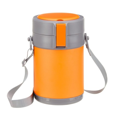 Thermos for meals, 2.3 l, retains heat up to 12 hours, orange