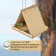 DIRCIP CHDF feeder from the HDF for birds with your own hands, 16 × 18 × 23 cm, Greengo