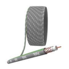 Coaxial cable SAT 703 b, 75 Ohms, Cu/(cu -braid 75%), NG (A) HF, Gray color, Bay 100 m