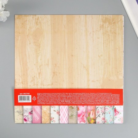 Scrapbooking paper 30x30 cm "Shebbi-Shik", bilateral, 12 sheets, 12 designs-5