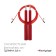 ONLYTOP high -speed jump, 2.8 m, red color