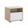Bedside table, 45 x 40 x 39, sonoma oak/white