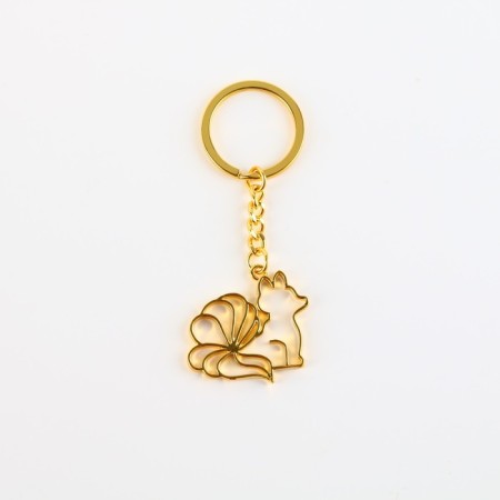 Metal key key, anime "Fox", 6.5 x 3 cm-1