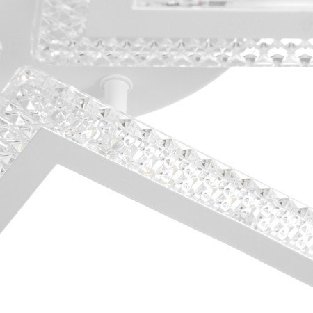 The chandelier is LED DIM. Losanga du 3 dir. , 72W white Ø71.5x7.5cm Ritter-7