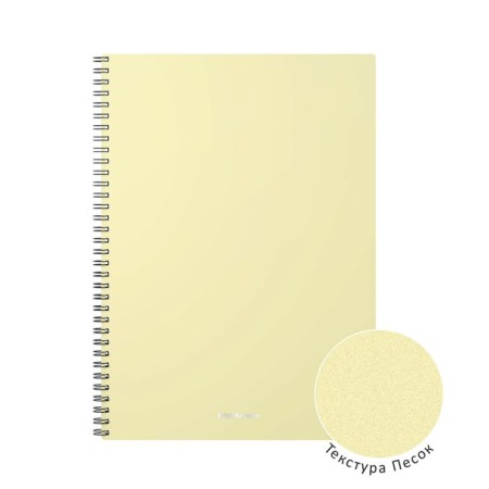 A4 notebook, 80 sheets in a cage on the crest Erichkrause Pastel, plastic cover, OFSET block, whiteness 100%, mix-6