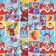 Glossy packaging paper "Pop-Art Superheroes", 70 x 100 cm