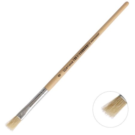 Brush brush No. 8, flat
