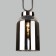 Suspended lamp with a glass ceiling FLOU, 40W, E27, 15x15 cm