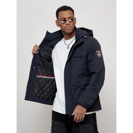 Sports male jacket, size 54, dark blue color-12