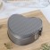 The form for baking the share "Elin. Heart ", 19.5 × 18 × 7 cm, removable bottom, anti -stick coating, gray color