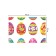 A set of napkins for setting the table "Coloring Easter eggs", rectangular, size 32x46 cm, 4 pcs