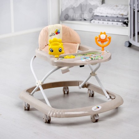 Walks "Sun", 7 wheels, muses. Toys, light beige