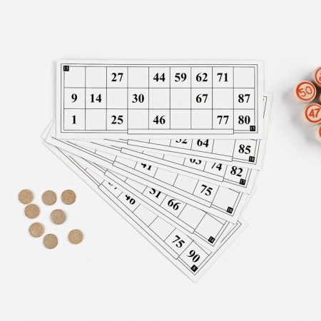 Russian lotto, wooden, board game, with barrels-5