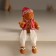 Polystone souvenir "Ginger Snowman in the New Year's outfit" Long legs mix 7.5x6x17 cm
