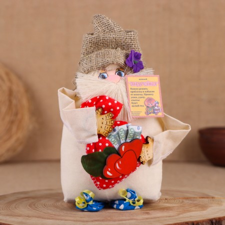 Orak-Domova "Andreika with a bag", 19x15x15 cm, mix