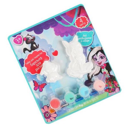 Set for Cottage Carriage "bas -relief for painting. Enchantimals ”, 2 pcs.-1