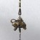 Wind Music Metal "Elephant on Coins" 5 bells 41x6 cm