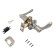 Standard latch 8531 bk AB, bronze color, fix