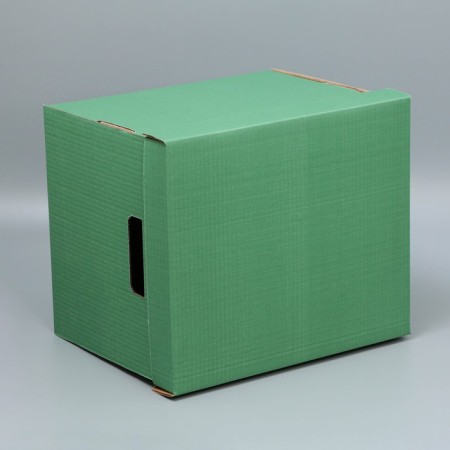 Gift folding box, packaging, “olive”, 37.5 x 32 x 29.3 cm-1