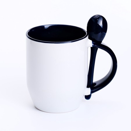 New Year's mug with a spoon "Miracle", 350 ml-2