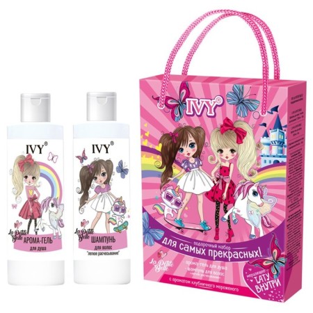 Gift IVY Set “For the Most Beautiful!”, 2 subjects: shower gel 200 ml, shampoo 200 ml