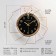 Watching clock, series: interior, "deer", smooth move, 49 x 49 cm, d-26 cm
