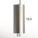 Lucas Lumber LED 10W 4000k matte chrome 8x8x20-120cm