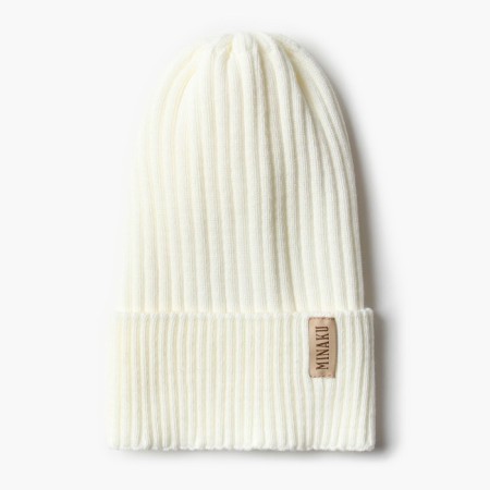 Women's hat Minaku "Truffel" Color Milk, size 54-56-2