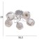 Buffy chandelier 5x40W E27 Chrome Model: 2751100