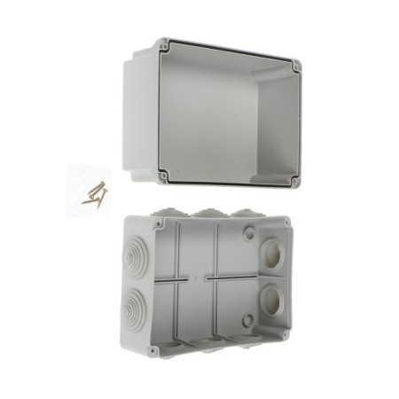 Distribution box Ural Pak, 190x140x120, IP 55, 10 VX, gray, KO-65027190-012-1