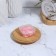 Leaf soap in the layer case 4.5*4.5*2cm (rose) pink bag from