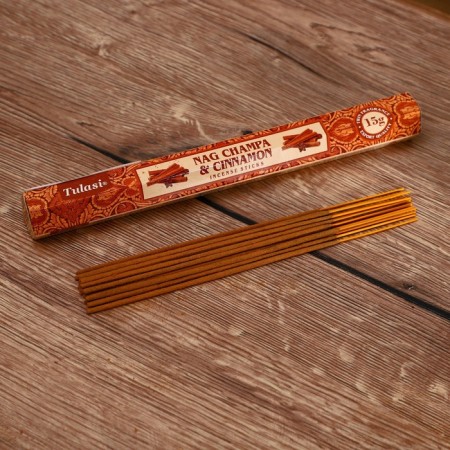Incense nag champa "tulasi" 15 fragrances cinnamon-2